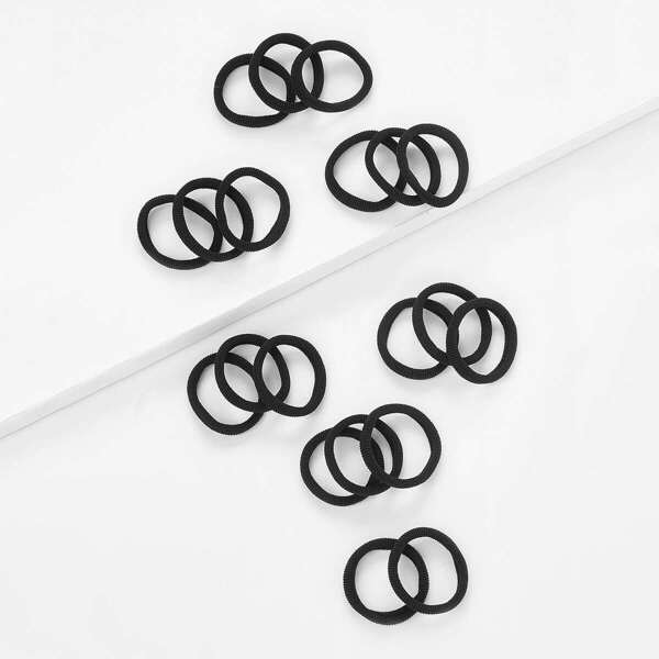 

Clasp Free Hair Elastics 20pcs, Black