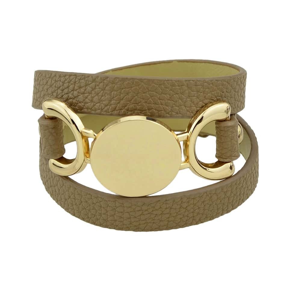 

Khaki Multi-Layer Winding Wide Bracelet