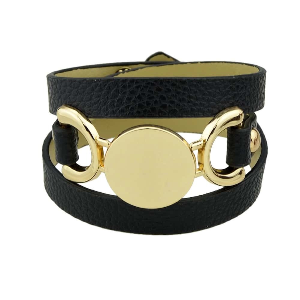 

Black Multi-Layer Winding Wide Bracelet