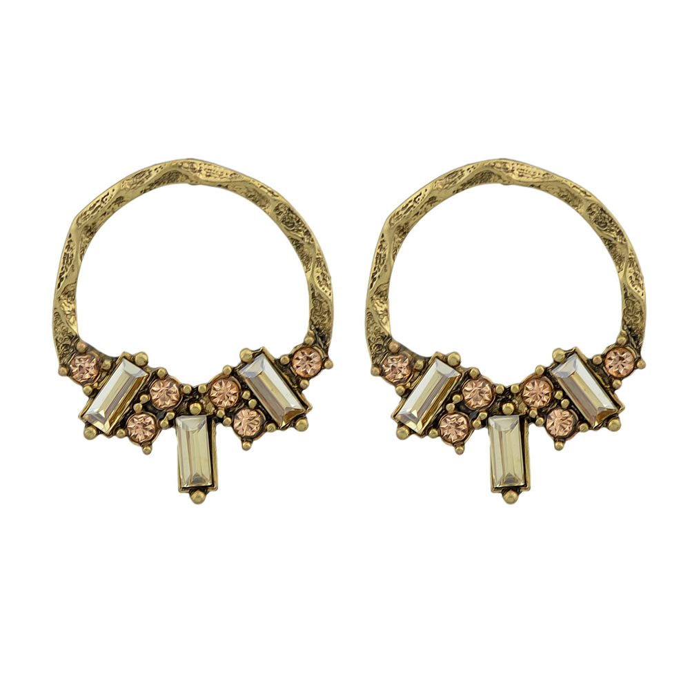 

At-Gold Vintage Circle Earrings