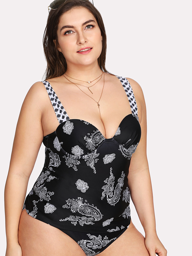 De Talla Grande Paisley Bañador Con Estampado lK1JFc3T