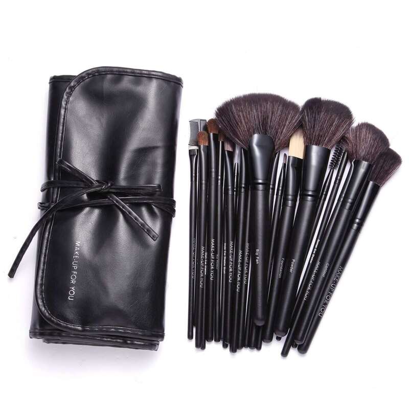 

Makeup Brush Set 24pcs With Bag, Black