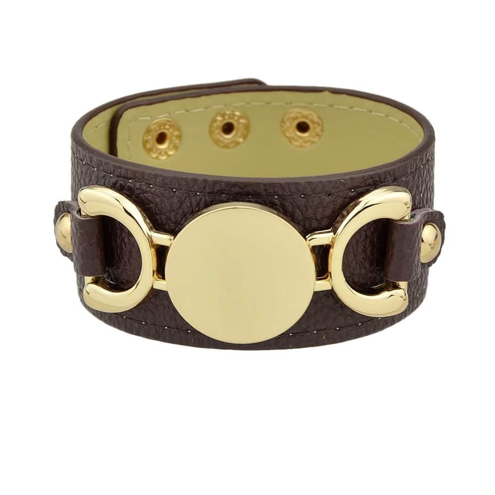 

Coffee Original Letter Wide Bangle