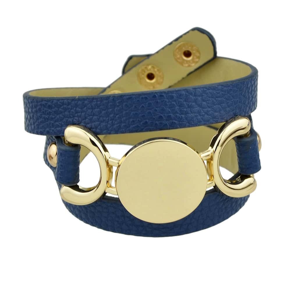 

Blue Multi-Layer Winding Wide Bracelet