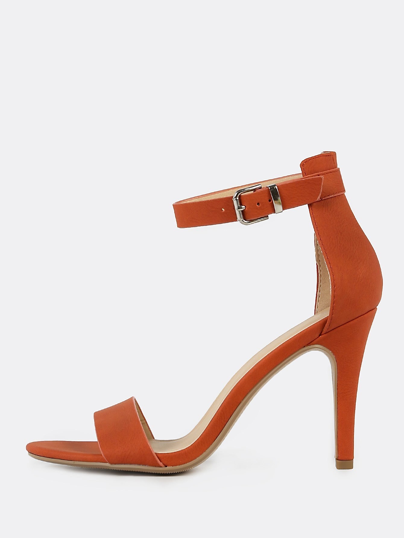 F & F Suede Anklestrap Stilettos in Burnt Orange Size 6 F & F Suede Anklestrap Stilettos in Burnt Orange Size 6