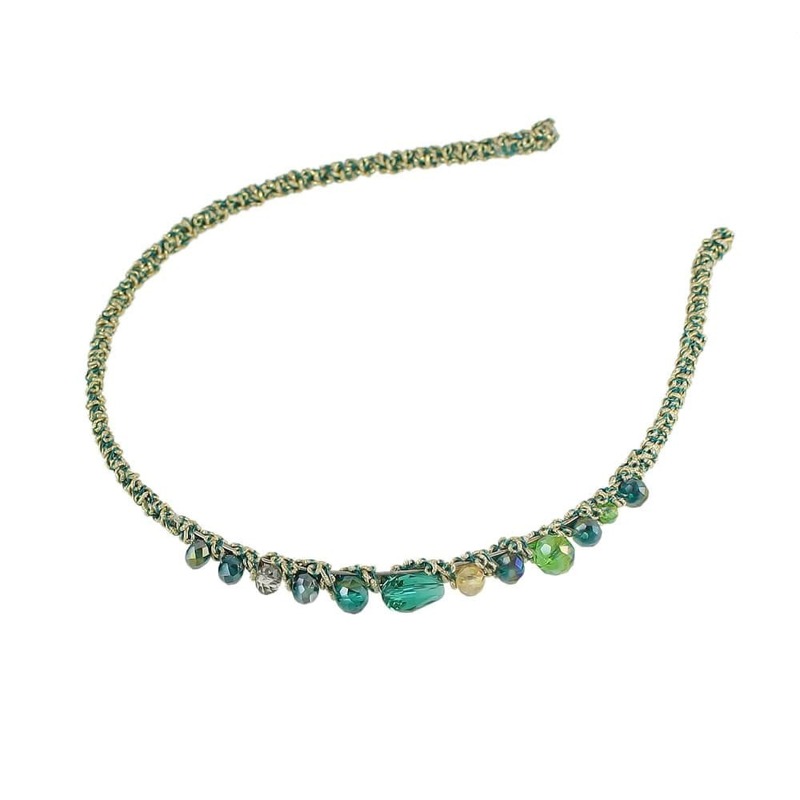 

Green 3Pcs/Set Jewelry Beads Elastic Hairbands
