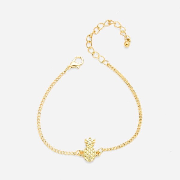 

Pineapple Detail Link Bracelet 1pc