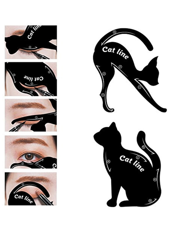 Cat Eyeliner Stencil graphic relating to Eyeliner Stencil Printable identify Cat Eyeliner Stencil