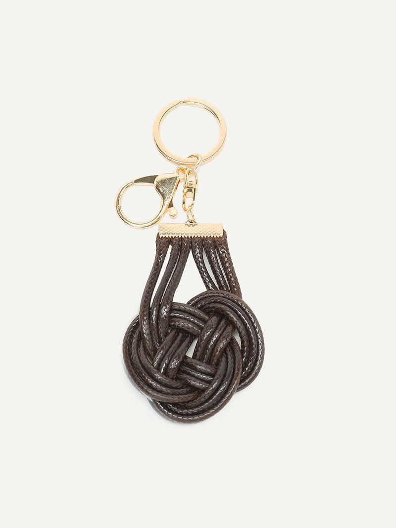 

Woven Design Bag Accessory, Brown