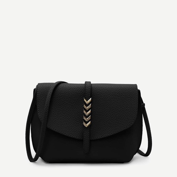 

Metal Arrow Front PU Crossbody Bag