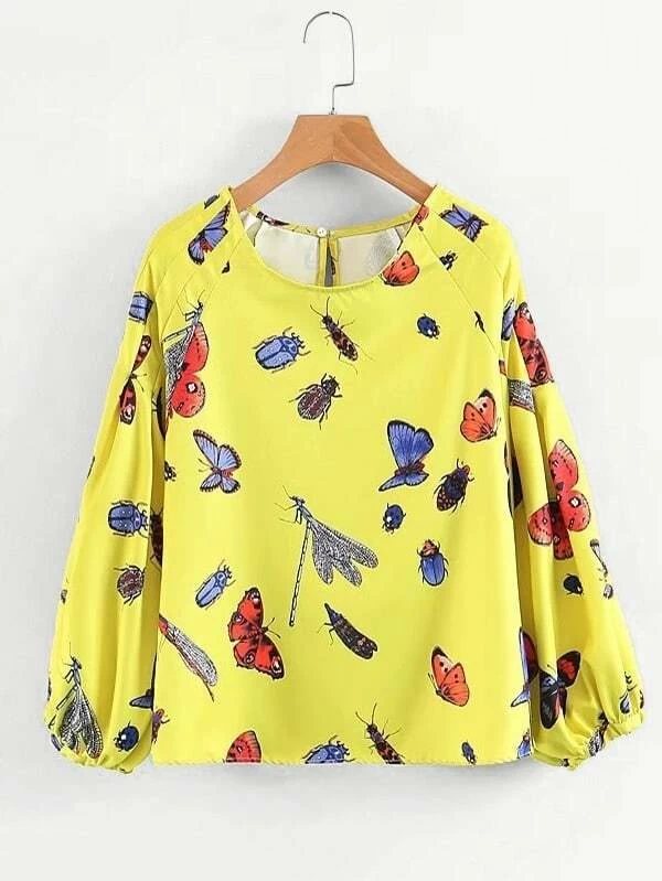 Shein blusas de mariposas Clearance