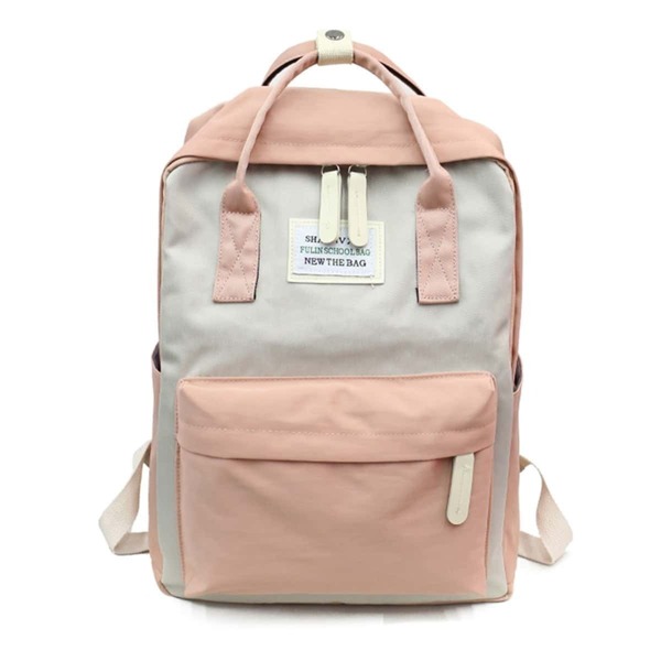 

Slogan Patch Detail Square Backpack, Multicolor