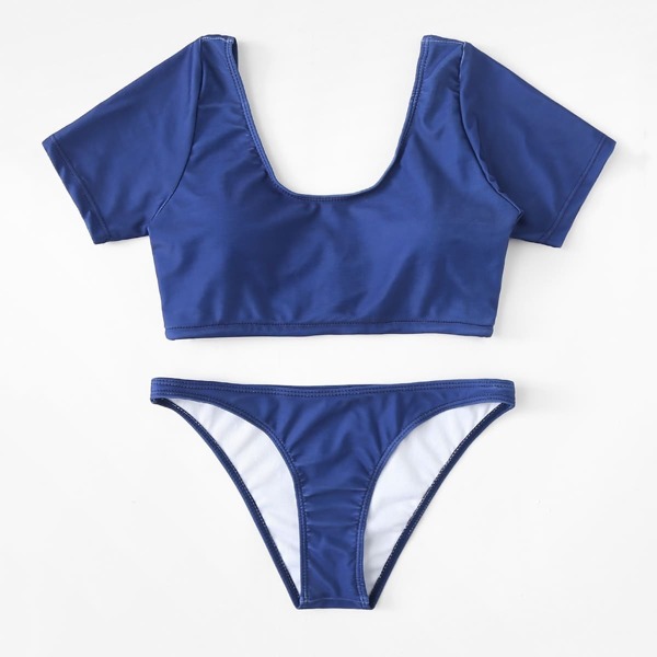 

Scoop Neck Two Piece Swimwear