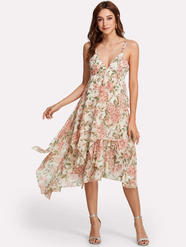 layered floral dress
