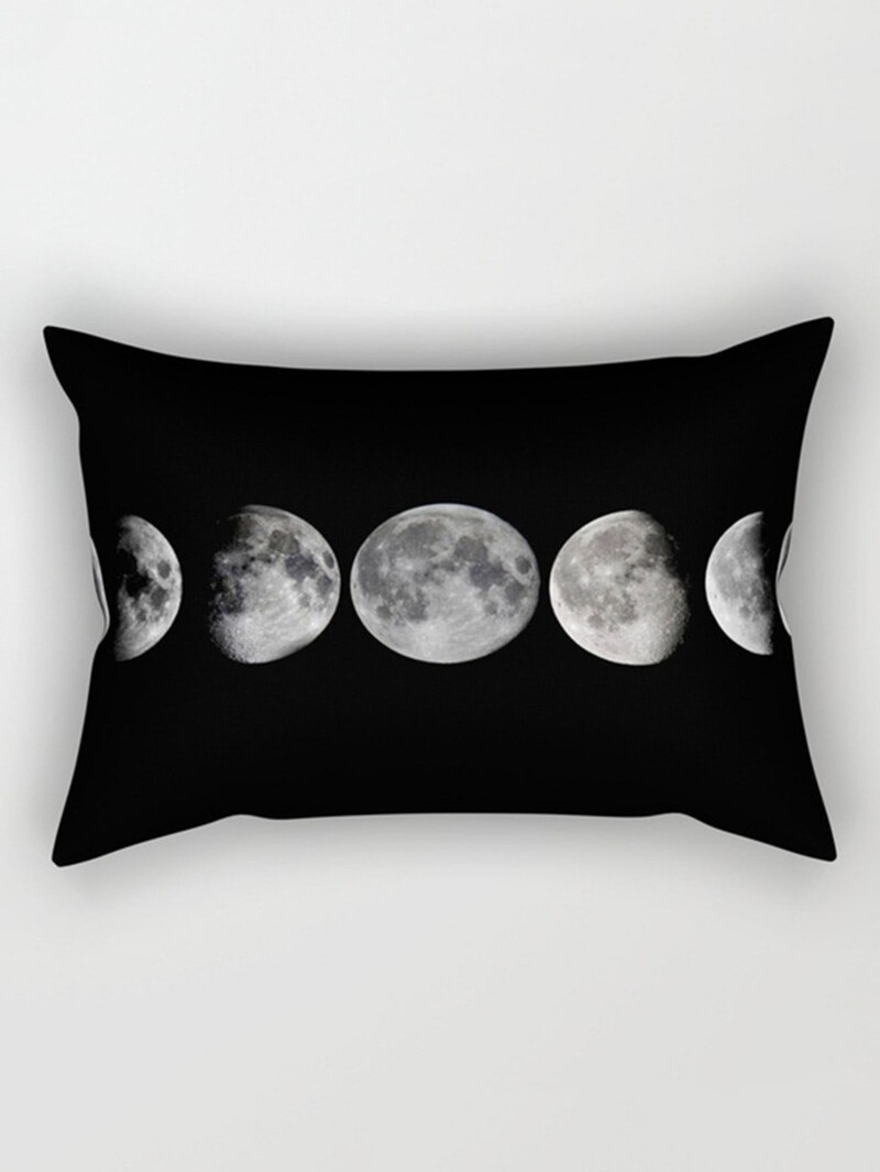 

Galaxy Print Pillowcase Cover, Black