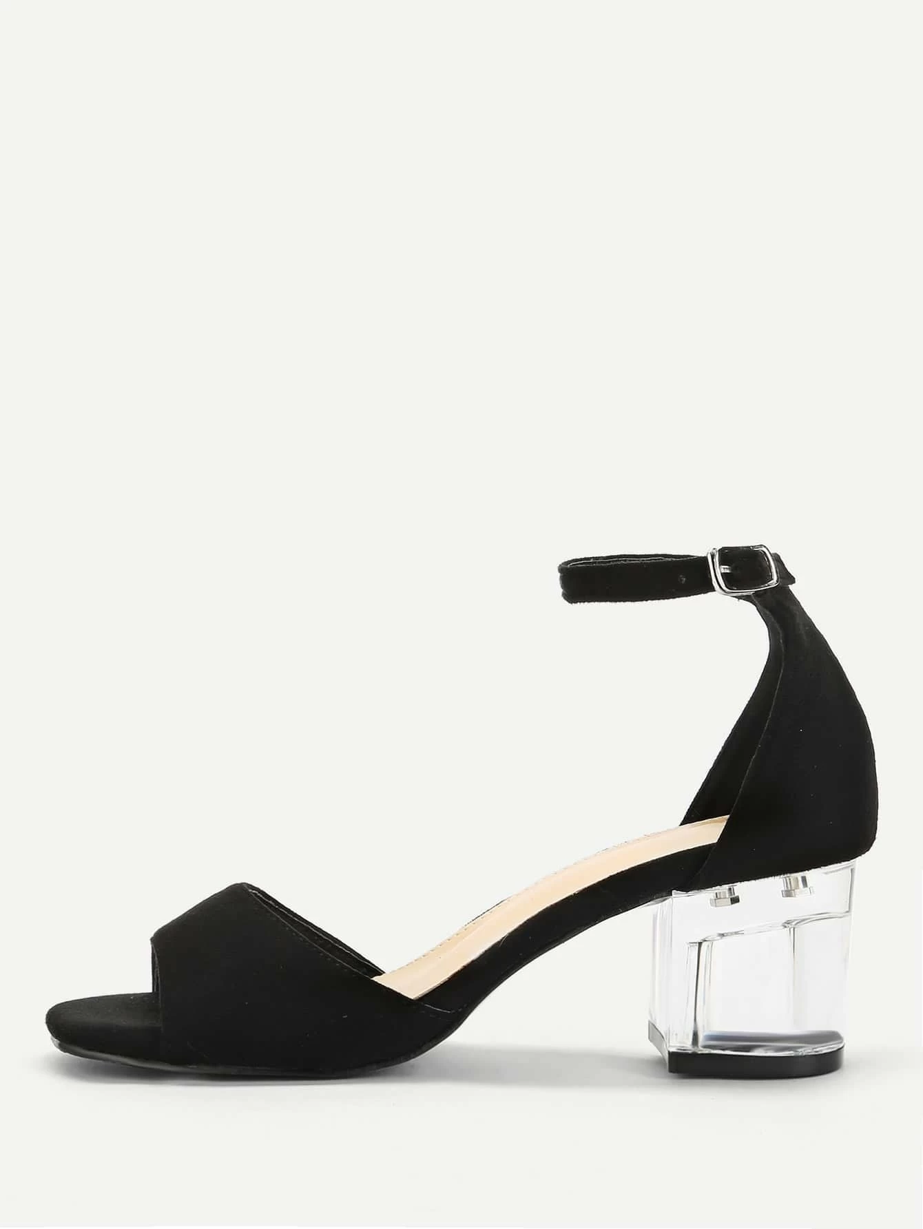 clear block heels australia