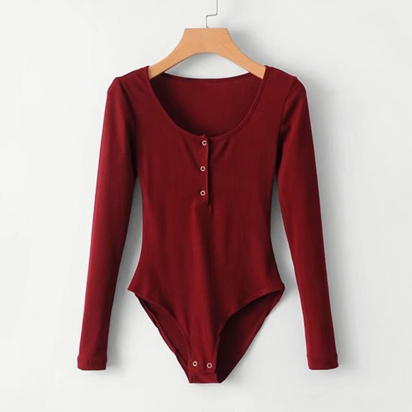 

Solid Ribbed Bodysuit