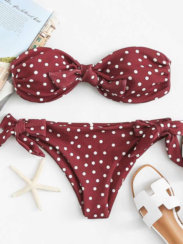

Набор для бикини Polka Dot Knot, null