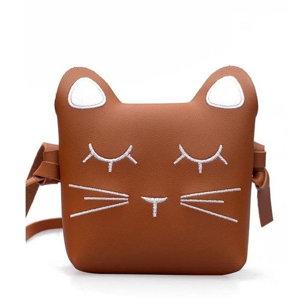 

Animal Print Ear Detail Shoulder Bag, Brown