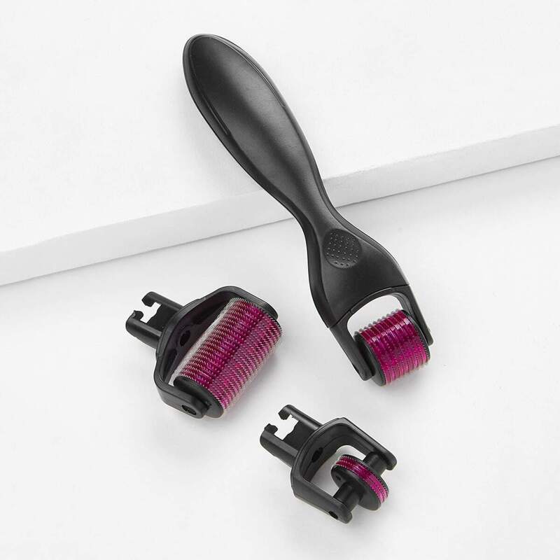 

Micro-Needle Roller With 2pcs Replacement Head, Black