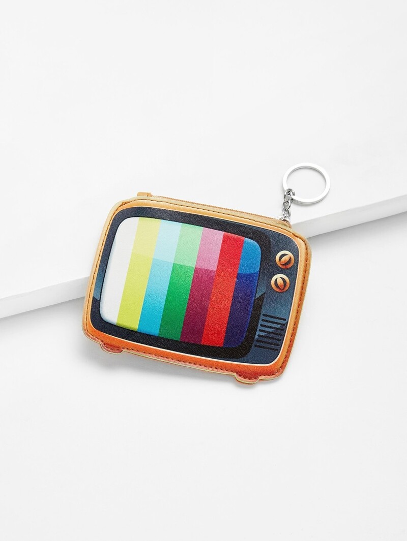 

TV Shaped Card Pouch, Multicolor
