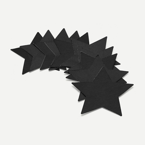

Disposable Star Shaped Nipples Covers 5pairs, Black