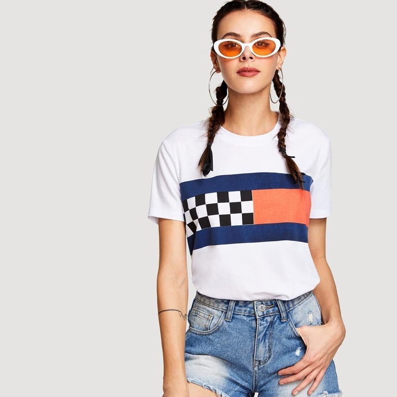 

Graphic Print Tee, White
