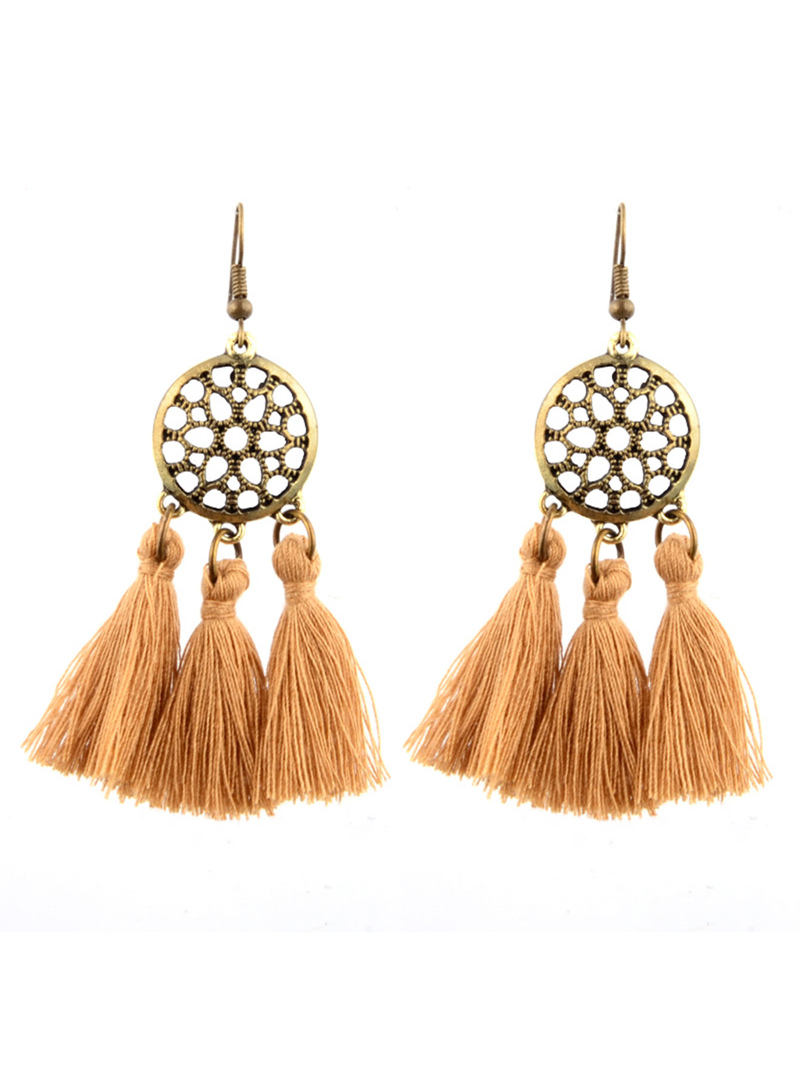 

Tassel Drop Earrings, Gold