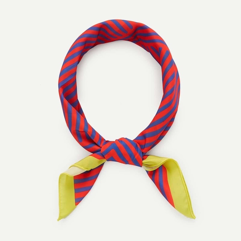 

Spliced Stripe Bandana, Multicolor