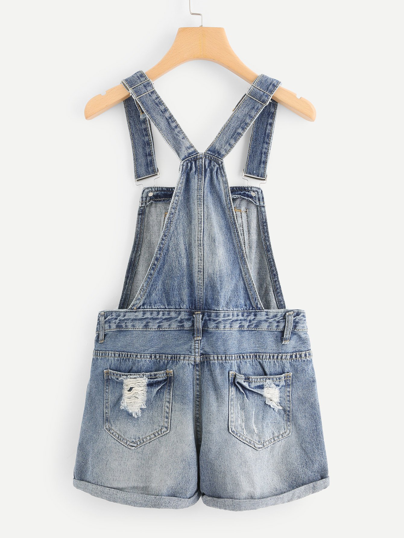 Peto vaquero con rotura | Mode de Mujer | SHEIN España