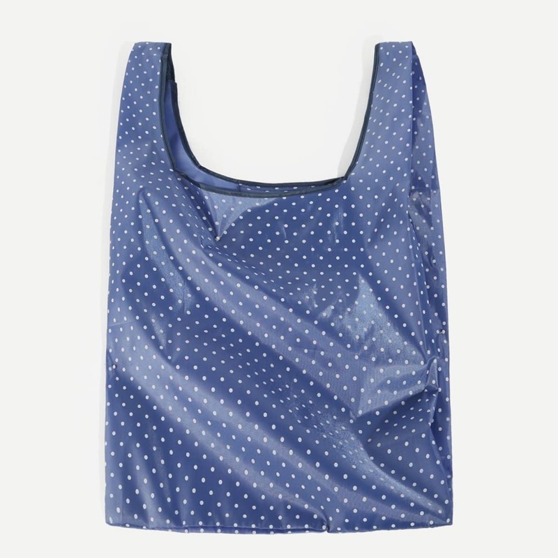 

Polka Dot PVC Tote Bag, Blue