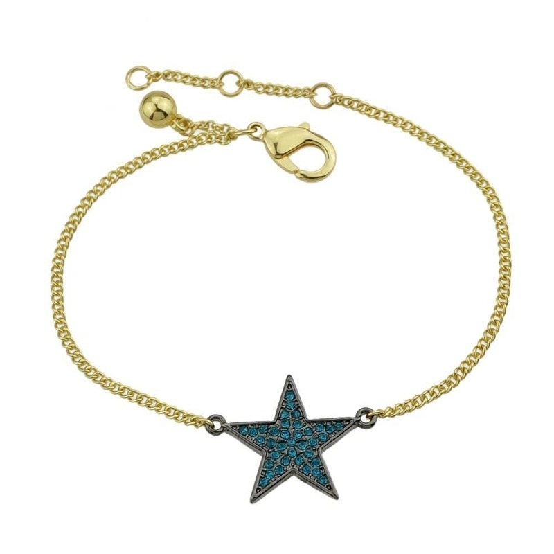 

Gold Diamond Star Bracelet