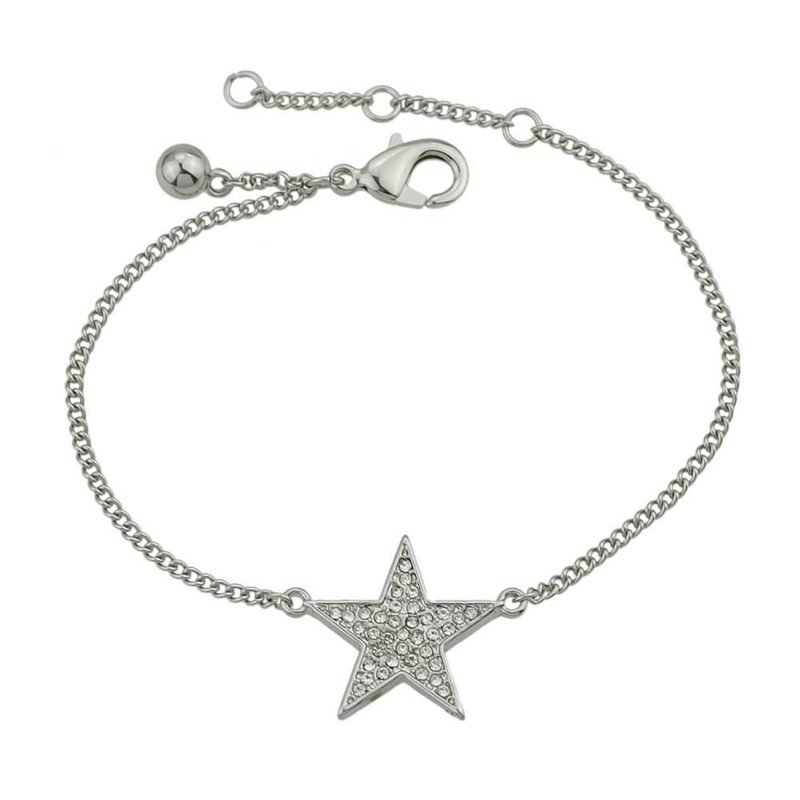 

Silver Diamond Star Bracelet