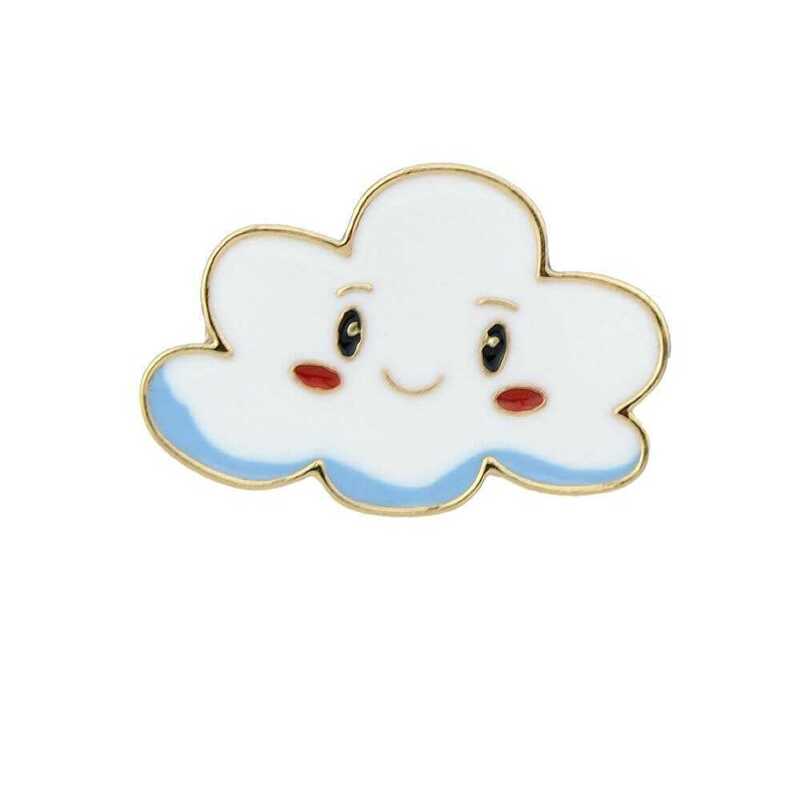 

Cloud Dripping Brooch, White