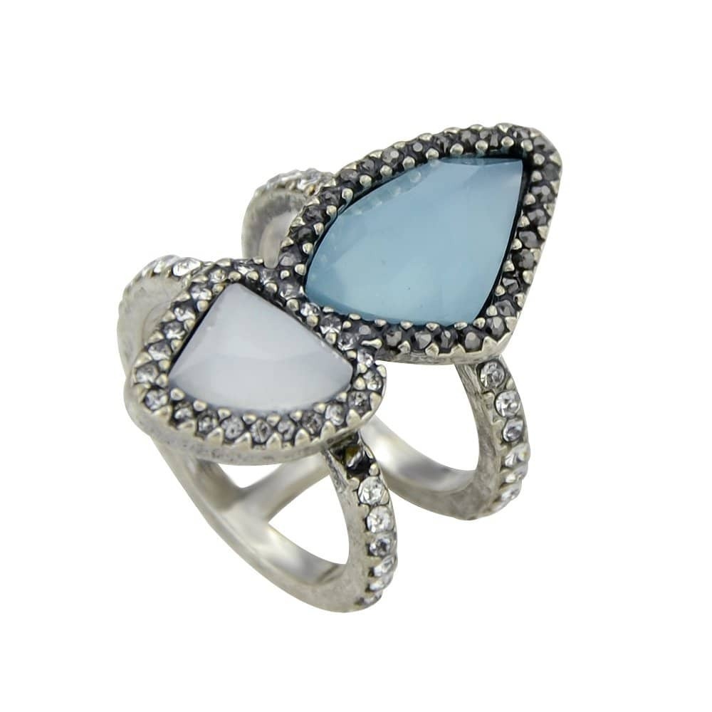 

Irregular Gemstone Ring, Multicolor