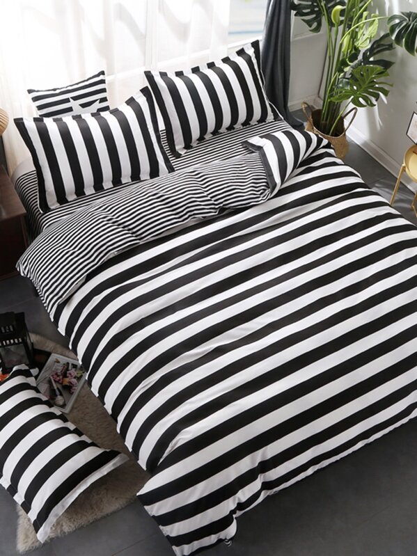 Modern Striped Duvet Cover Set