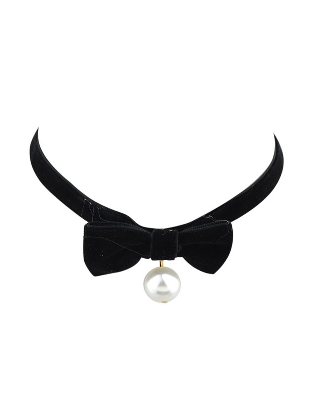 

Bow Necklace, Black