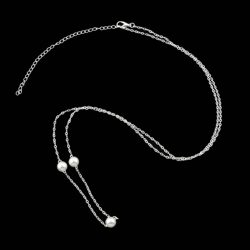 

Silver Pearl Body Chain