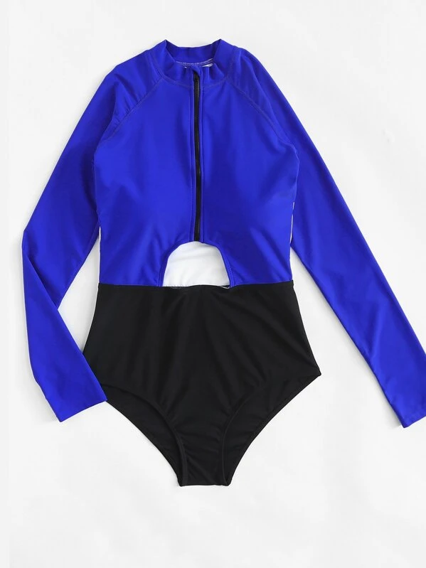 shein long sleeve bathing suit