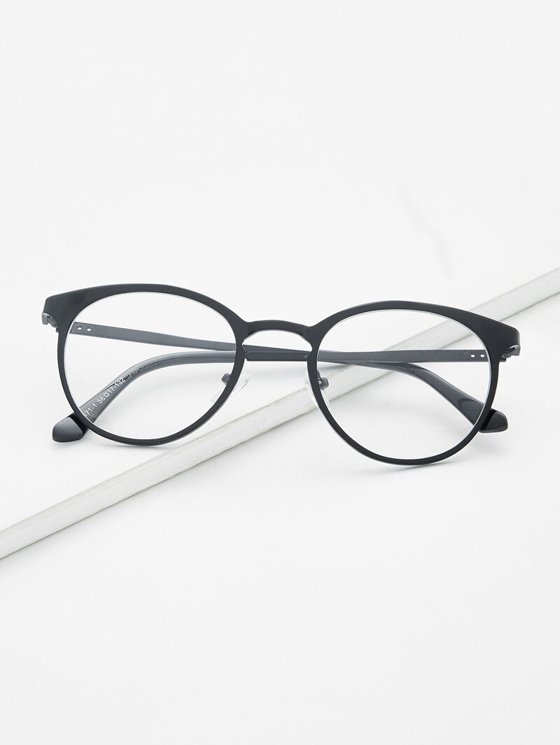 

Contrast Frame Tinted Lens Glasses, Black