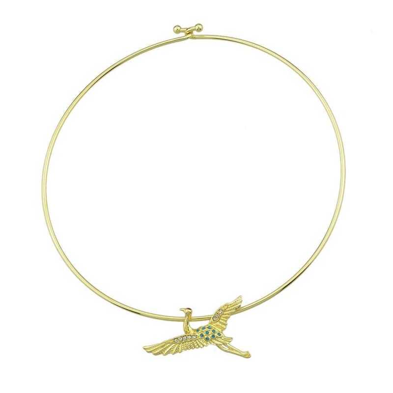 

Crowned Crane Collar, Gold