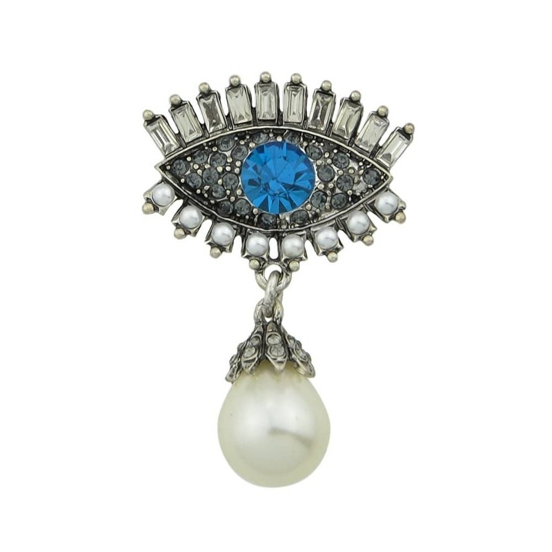 

Diamond Eye Brooch, Multicolor