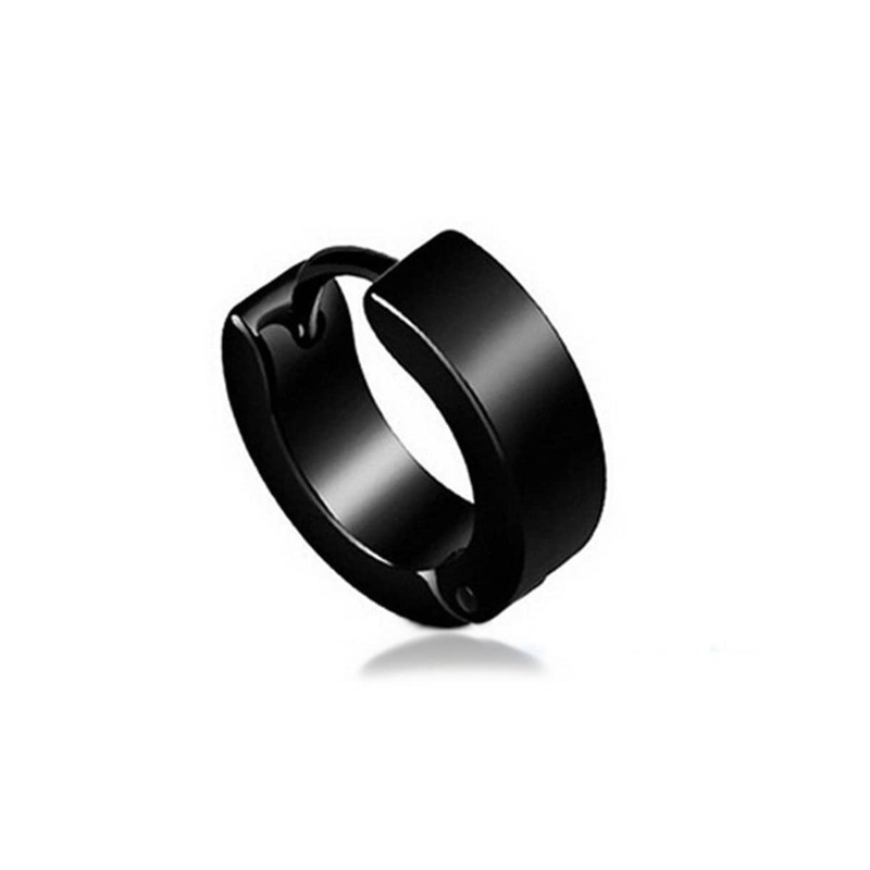 

Plain Hoop Earring 1pc, Black