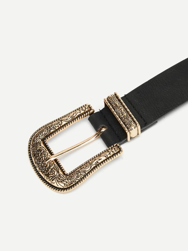 SHEIN VCAY Double Western Buckle Belt SHEIN USA
