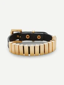 Buckle Design Bracelet 1pc - Multicolor - View 3