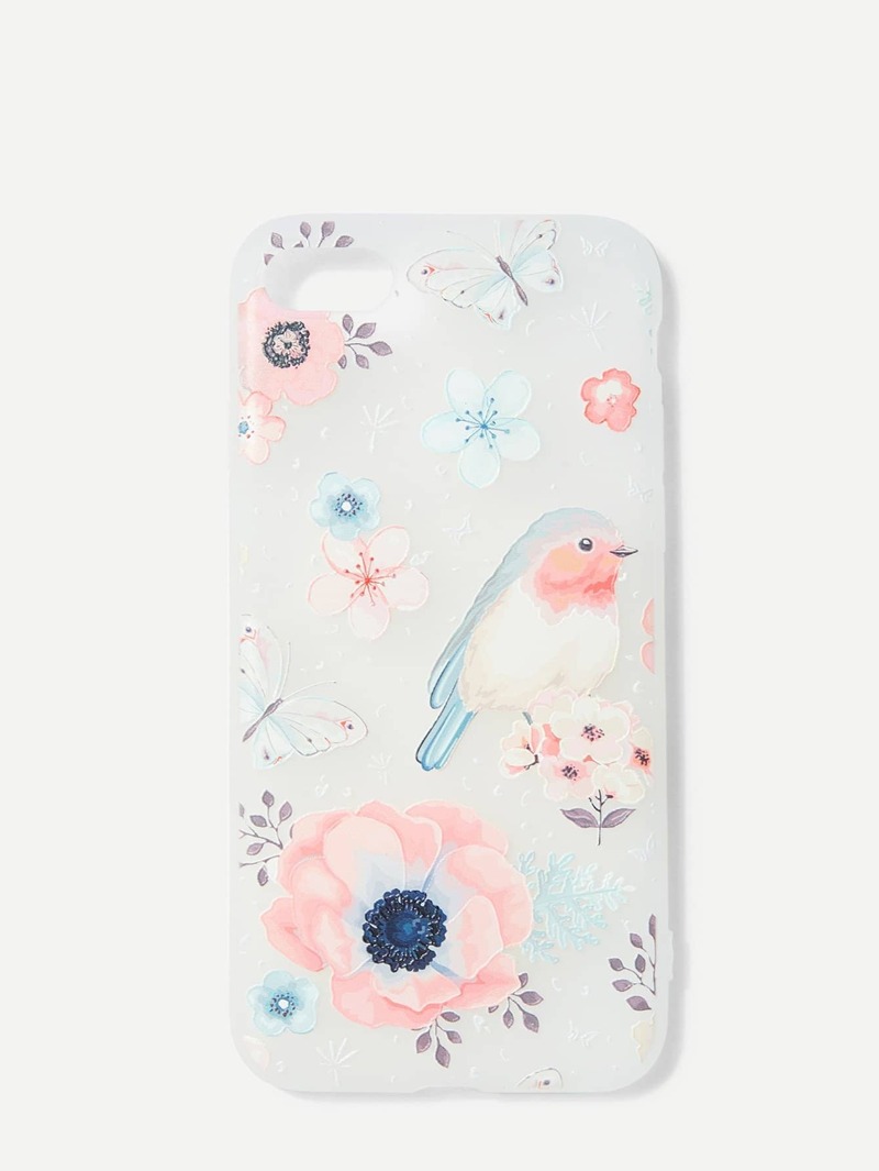 

Flower Print IPhone Case