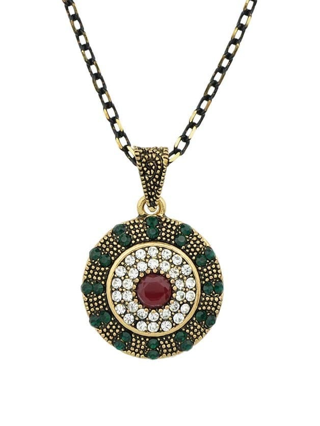 

Red Retro Diamond Necklace