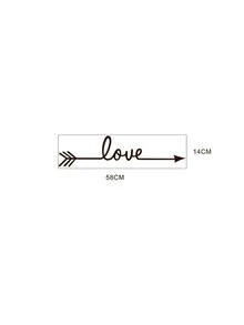 Love Arrow Wall Decal - Black - View 4