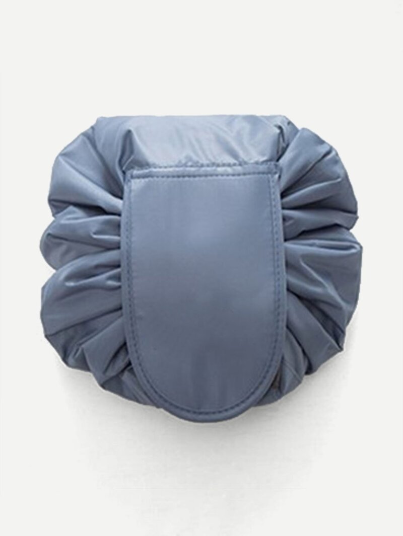 

Drawstring Wrap Around Makeup Bag, Grey