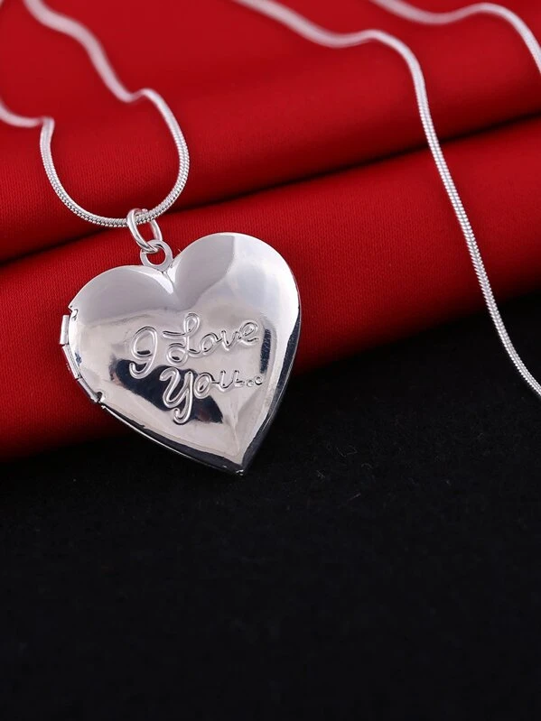Heart Locket Pendant Necklace Shein In - Heart Pendant With Photo Inside India Heart Locket Pendant Necklace Shein In - Heart Pendant With Photo Inside India